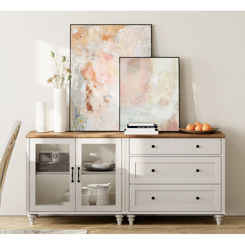 Mountainburg 67.7'' Sideboard, White/Brown