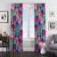 Panneaux de rideaux semi-transparents à motif floral-837712932