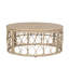 Table basse d'extérieur, P 24,51 po x l 32,49 po, H 15,05 po, brun, capacité de charge de 225 lb