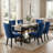 Meritxell Tufted Velvet Upholstered Back Parsons Chair Dining Chair(Set of 2)-1014887818-1054622100-1054622101