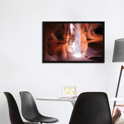Beams Of Light (Dance Of Light), The Crack, Antelope Canyon, Navajo Nation, Arizona, USA by Matteo Colombo - Wrapped Canvas Print