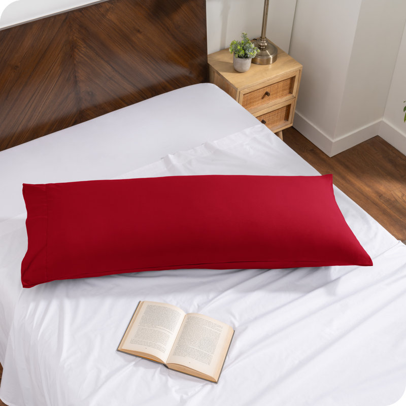 Fermeture de l'enveloppe du coussin en microfibre, Rouge