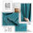 Complete 20 Piece Bathroom Accessory Set with Shower Curtain, Liner, and Hooks-95756603