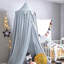 Bed Canopy for Girls Blue, Round Dome Children Mosquito Net Protection Canopy