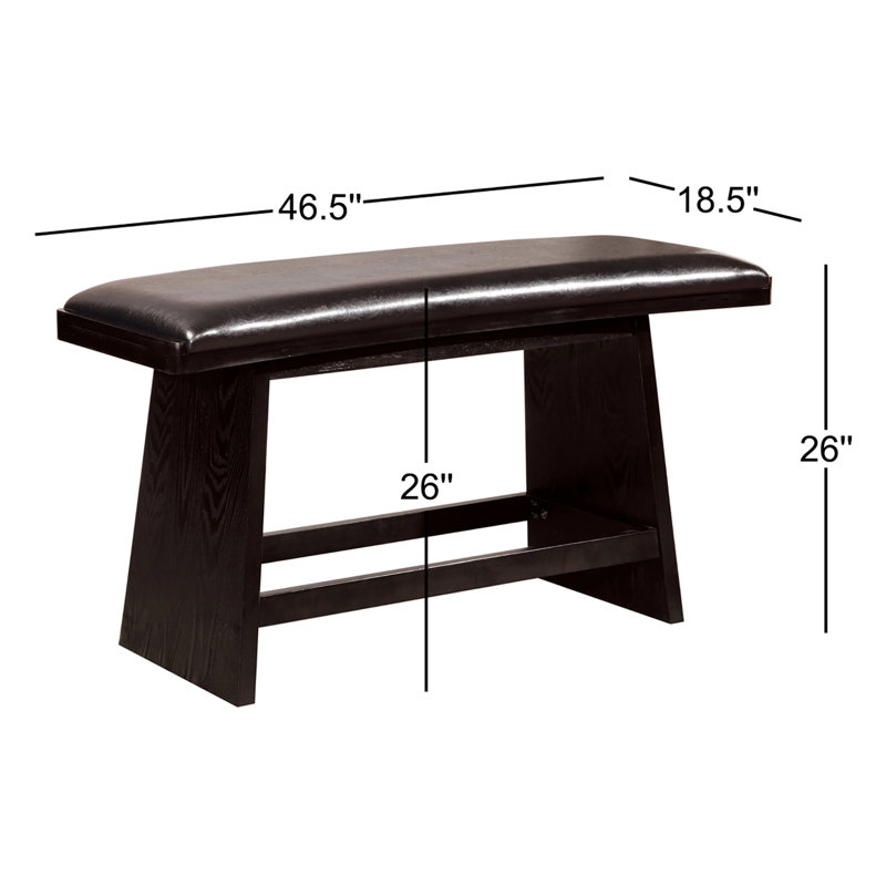 Lawrence Faux leather Bench