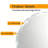 Frameless Round Wall-Mounted Bathroom Vanity Mirror