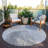 Washable Abstract Indoor / Outdoor Rug-2053058155