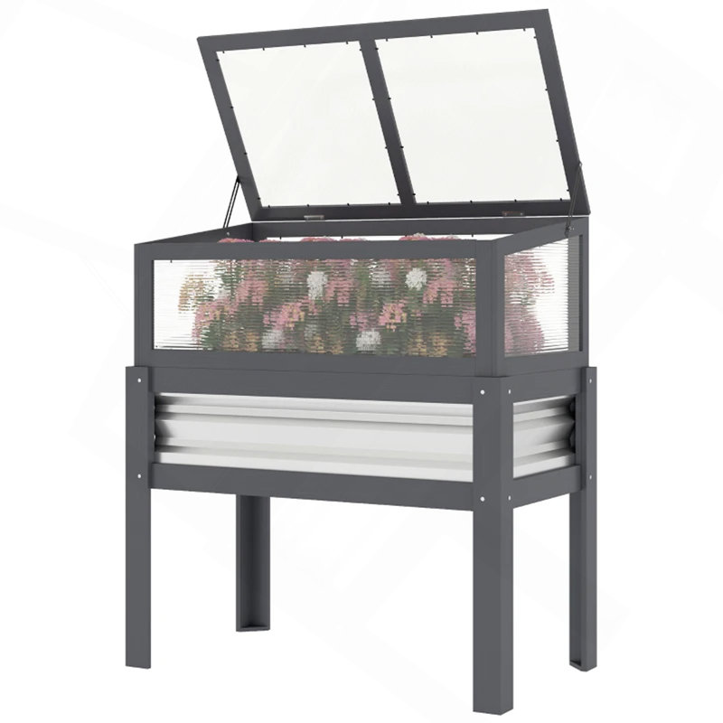 Boîte à fleurs, jardinière surélevée, jardin surélevé, Gray