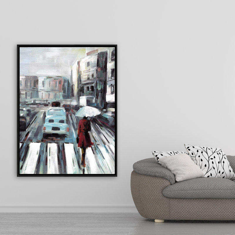Abstrait piéton, reproduction sur toile