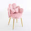 26’ Wide Gray Scalloped Petal Tufted Velvet Accent Chair With Pillows