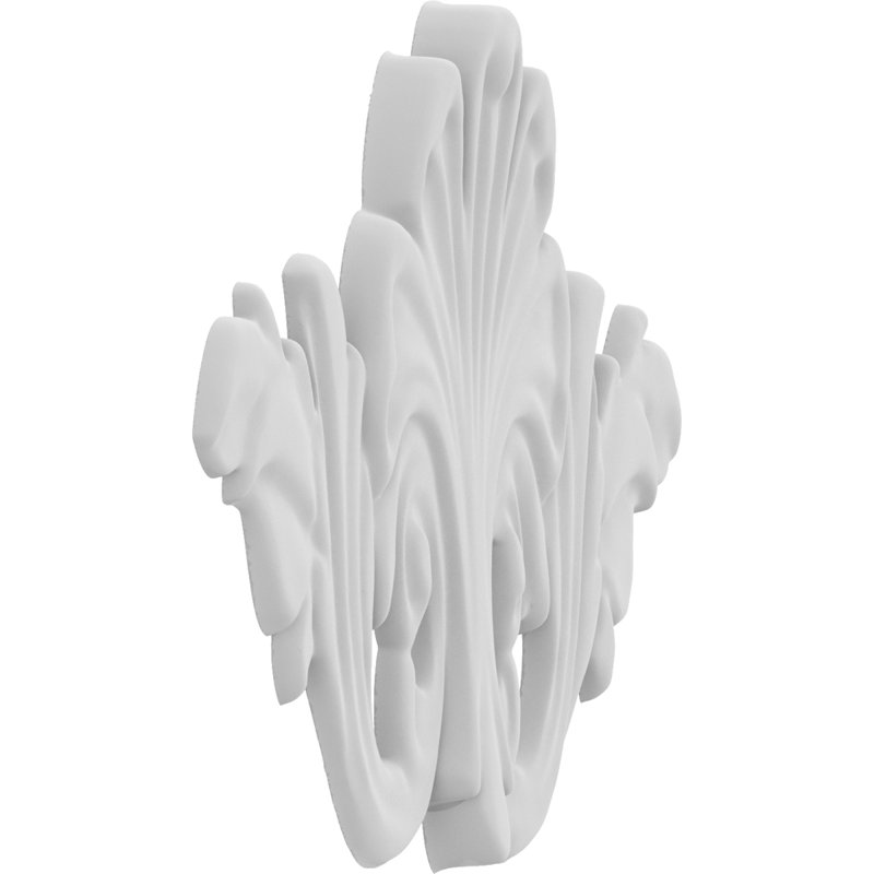 Rosette East Lake, H 10 po x l 7,5 po x P 0,63 po