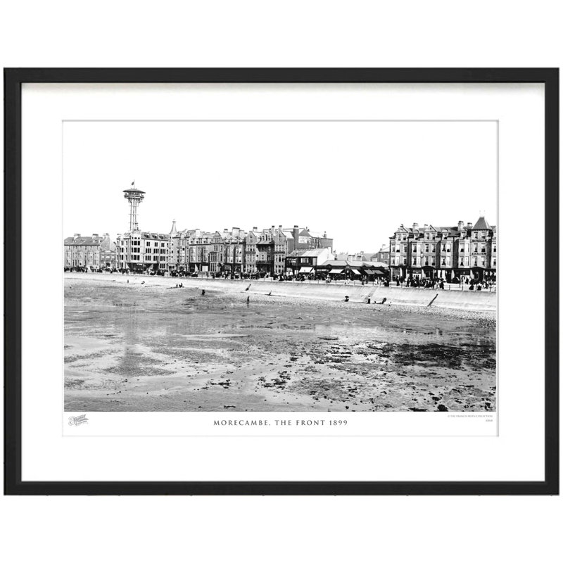 Morecambe, The Front 1899 - Single Picture Frame Print, 28cm H x 36cm W x 2.3cm D