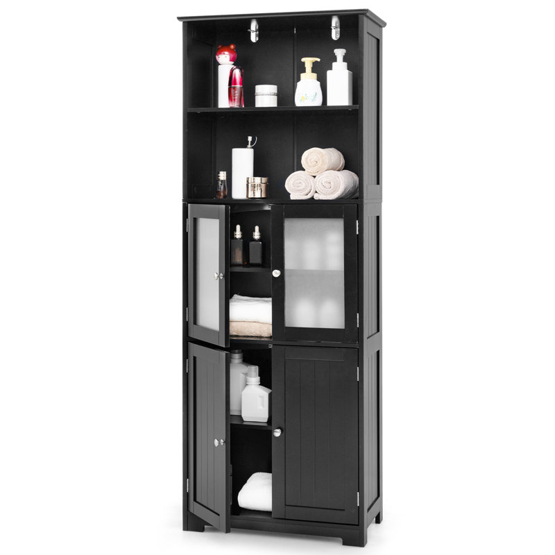Armoire à linge Garceno, Noir