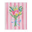 Bouquet de printemps, toile rose et bleue, design par Nina Jacobs-624720216