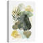 IDÉE4WALL, reproduction d'art sur toile, pastel, vert, jaune, feuille de forêt, abstrait, nature, illustrations, art moderne, bureau décoratif FloFCV-A09-2208-73333617-73333618