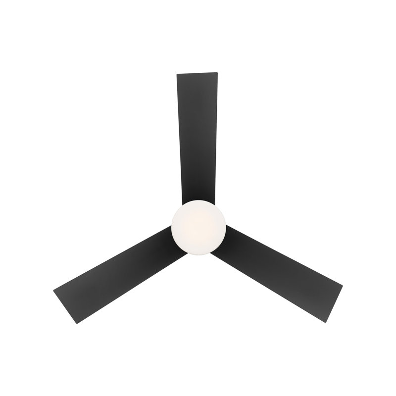 Axis 44'' Ceiling Fan with LED Lights, 3000K, Matte Black