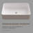 Pensen 15.7'' White Solid Surface Rectangular Bathroom Sink