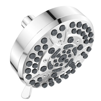 10-Setting Rain Shower Head with 2.5 GPM High-Pressure Rainfall Fixed Shower Head