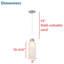 Luminaire suspendu à cylindre simple 1 lumières