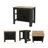Cala 3-Shelf Wooden Kitchen Island-2031688389