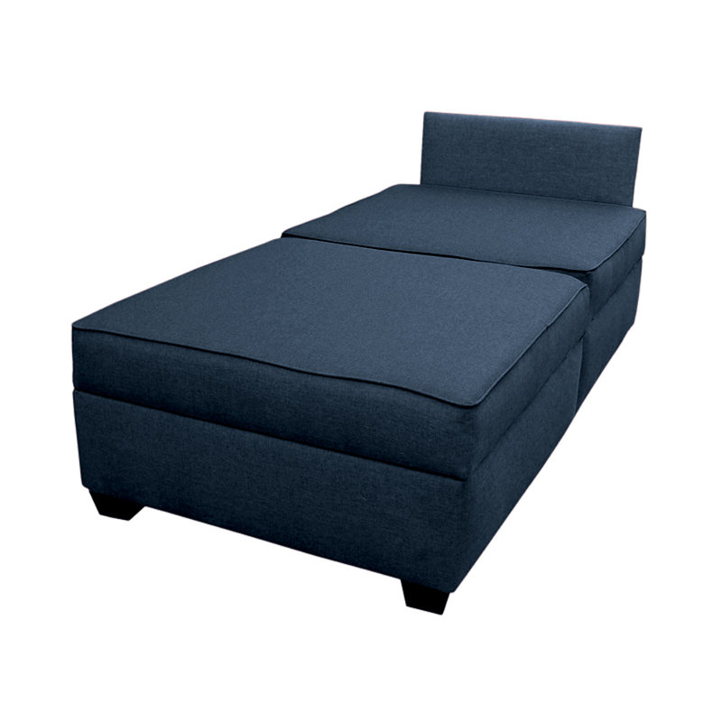 Salon méridienne modular Anke, Polyester océan profond