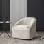 Fauteuil demi-tonneau pivotant en velours Arrun-947321871-980437800