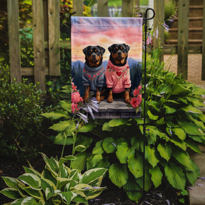 Double Sided 15.5'' H x 11.25'' W Polyester Valentine's Day Garden Flag