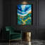 «Watercolor Landscape 59», art mural sur toile bleue-1080137009