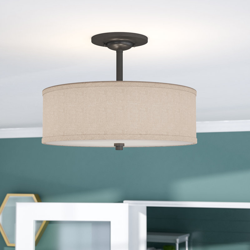 Bethenny Fabric Semi Flush Mount