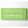 Happiness Never Decreases From Being Shared Lime Green Panoramic Canvas