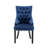 Dejavu Tufted Velvet Dining Chair with Rubberwood Legs-827080624