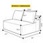 Canapé modulaire Cloud avec méridienne double et confort d'assise profond-600290256-600290271
