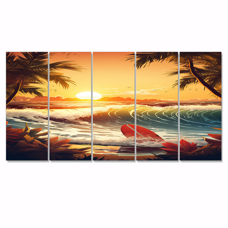 5 pièces d'art mural Ridgeville, H 28 po x l 60 po