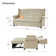 Atravion 73.5'' Transitional Vegan Leather Sofa Bed with Button-tufted Back