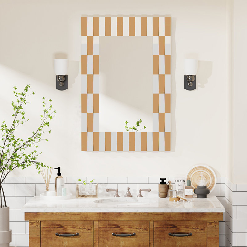 Ostin Glass Rectangle Mirror, 35.5" H x 24" W