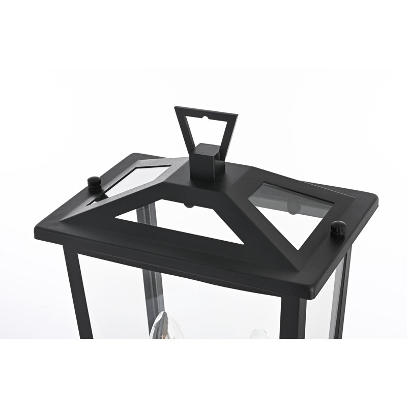 Jamila 8.5 Inch Outdoor Post Light in Black