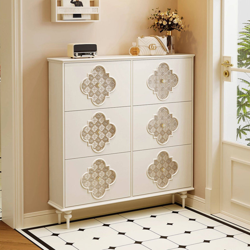 Petite armoire à chaussures de style français, H 50 po x l 47,24 po x P 10,43 po