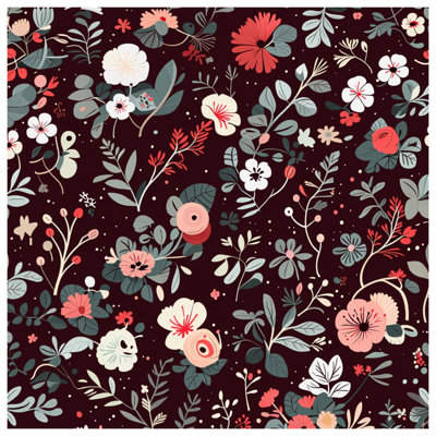 Rideau de douche floral - Bohème