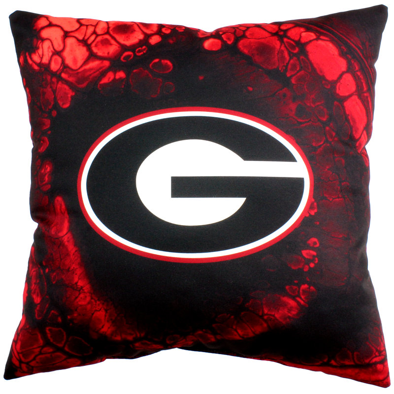 NCAA Throw Pillow, Georgia Bulldogs