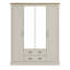 Sufy 4 Door 2 Drawer Wardrobe With Mirror-111465346