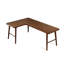 Bureau en bois de pin massif en forme de L brun noyer-1378908218