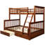 Lit superposé plateforme 2 tiroirs Pell-513830361