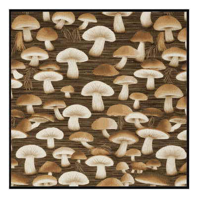 Washable Beech Mushroom Vegetables Area Rug