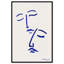 «Abstract Couple Blue and White» par Joss & Main, reproduction sur toile flottante-68916736-68916735