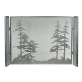 Tall 3 Panel Fireplace Screen