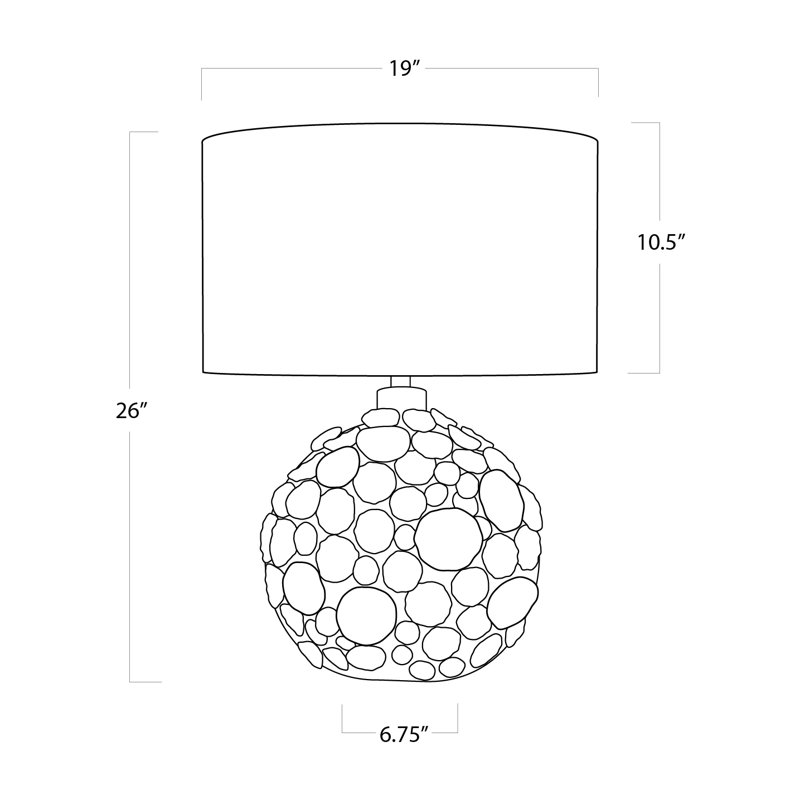 Lucia Table Lamp, Blue