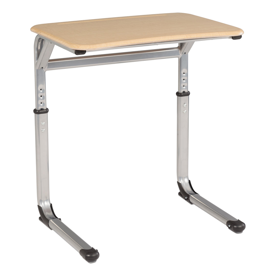 Rectangle Cantilever Adjustable Height Collaborative School Desk (Set of 2) Learniture Desk