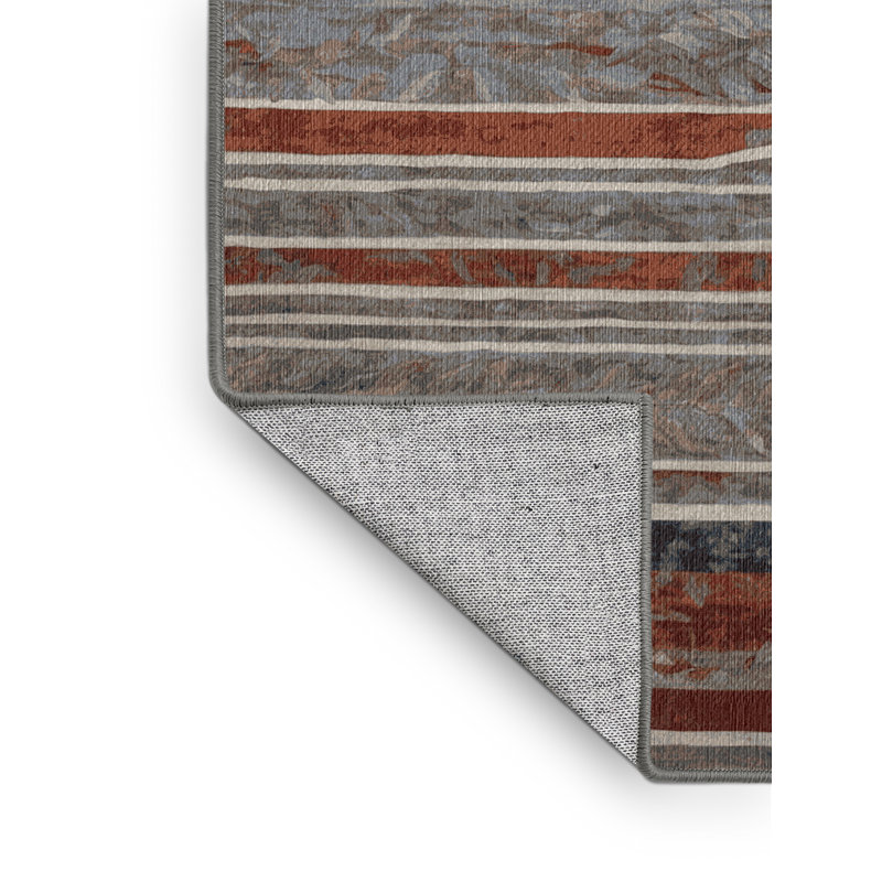 Tapis gris lavable à la machine GSIX03581, Rond 6 pi