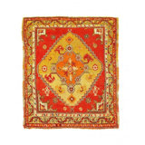 Canvello Fine Hand Knotted Turkish Antique Oushak 3'11'' X 4'6''