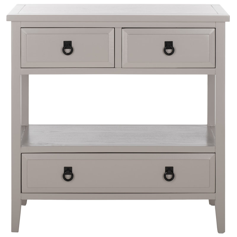 Console en bois massif 31,9 po Sadie, Gris quartz